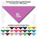 22"x22"x29" Lavender Custom Printed Imported 100% Cotton Pet Bandanna